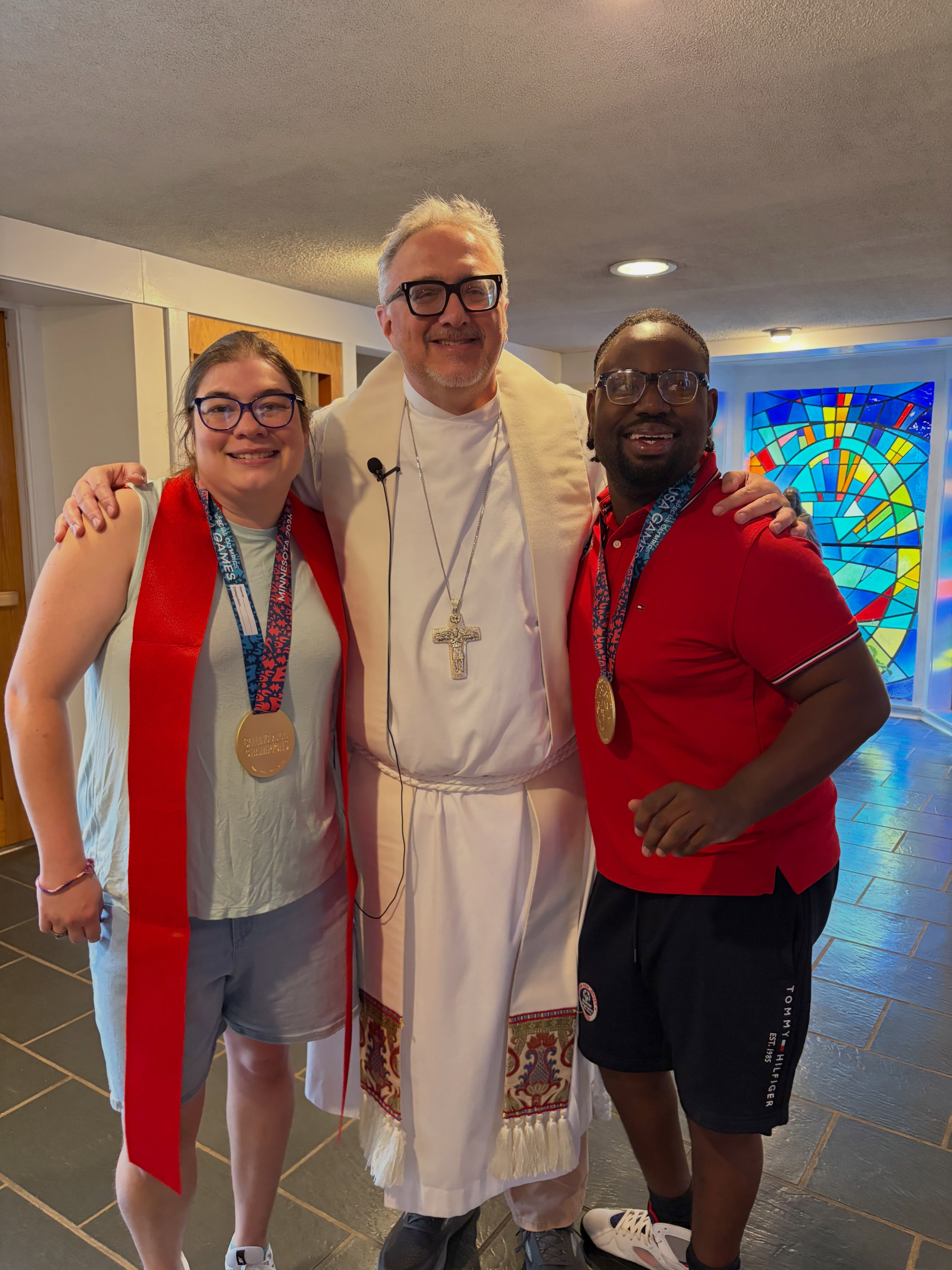Congratulations to Shanna and Gerry! They recently competed as part of TEAM NJ VOLLEYBALL in the Special Olympics held in MN. They demonstrated sportsmanship, dedication and teamwork and helped NJ TEAM VOLLEYBALL bring back GOLD🥇👏👏! We are so proud of you! God Bless! @shanna.cook @blake_cook16 @anthonygiordano132