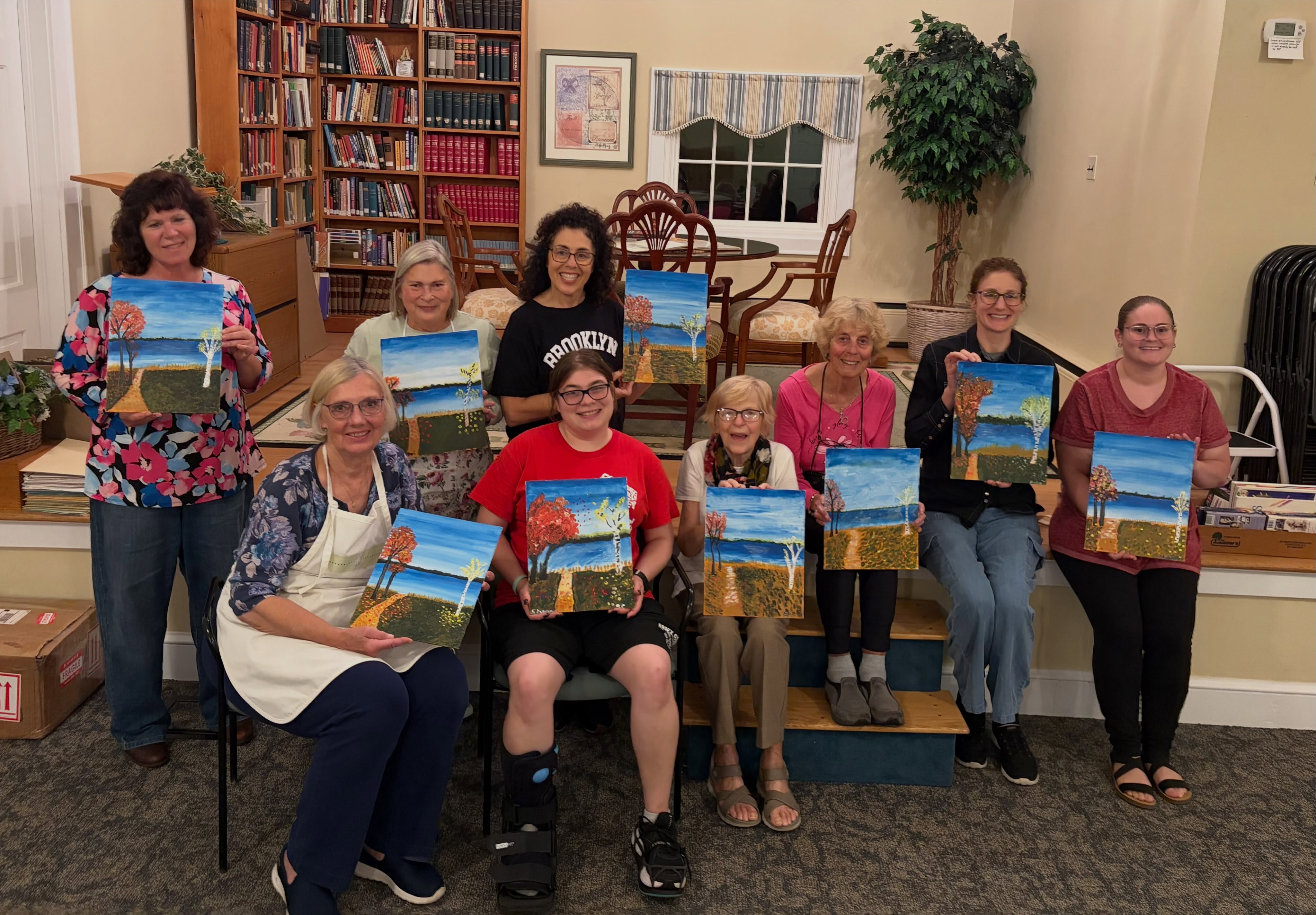 Crafting With Calvary! A great night of painting with a wonderful group of friends!